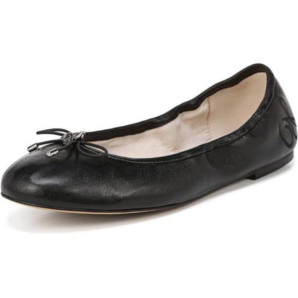 SOLD❣️ Sam Edelman Elegant Black Leather Ballet Flats ~size 8 - Picture 7 of 9